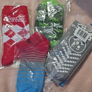 Coca Cola Multicolor Casual Socks Collection